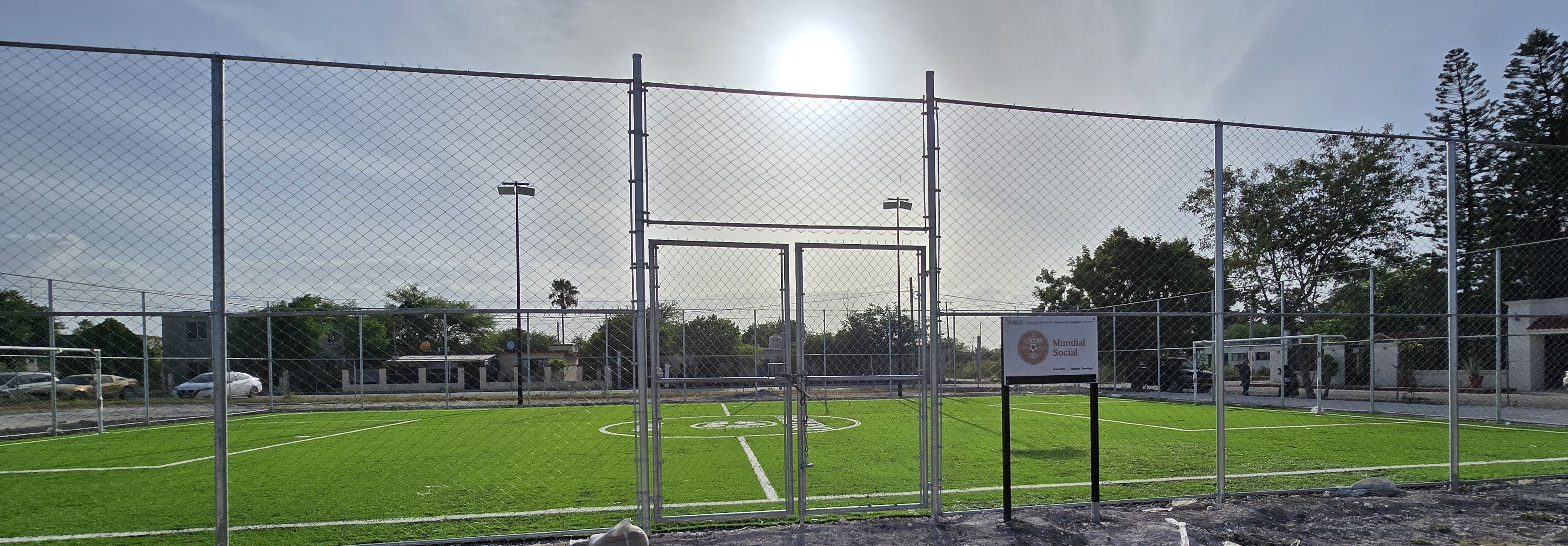 CONSTRUCCIÓN DE CANCHA DE FÚTBOL 5 EN DEPORTIVO NÚMERO 1 (COBAT) EN JIMÉNEZ