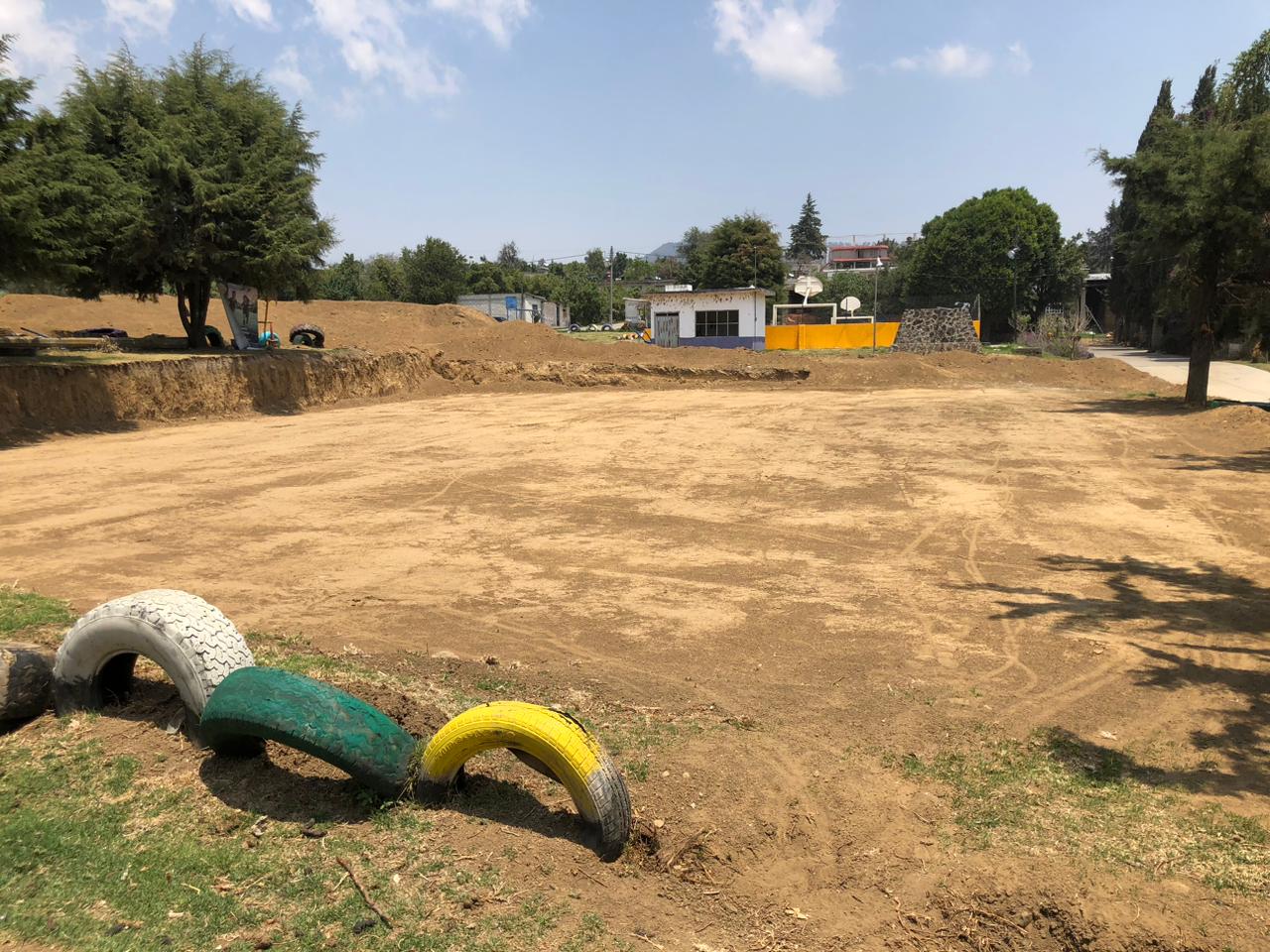 CONSTRUCCIÓN DE CANCHA FÚTBOL 5 EN EL MIRADOR EN TOTOLAPAN