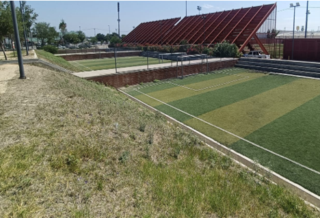 REHABILITACIÓN DE CANCHA FÚTBOL 5 EN POLIDEPORTIVO SOLIDARIDAD EN ACUÑA 2