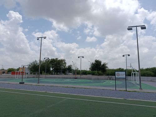 REHABILITACIÓN DE MULTICANCHA EN COLONIA HUMBERTO VALDEZ 1 EN REYNOSA