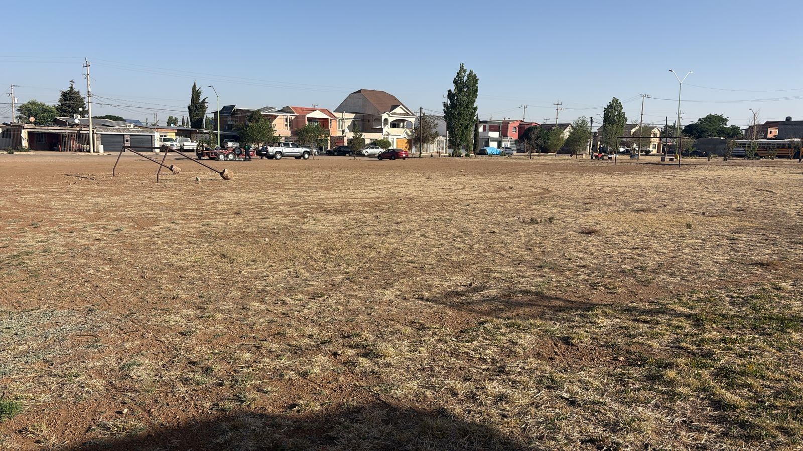 CONSTRUCCION DE CANCHA DE FÚTBOL 7 EN PARQUE CHAMIZAL EN CUAUHTÉMOC