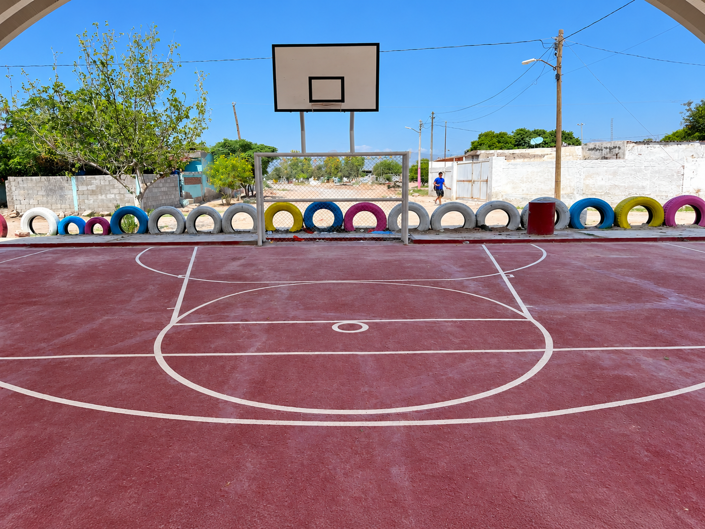 REHABILITACIÓN DE MULTICANCHA EN EL EJIDO DE VILMA ALE DE HERRERA EN GÓMEZ PALACIO