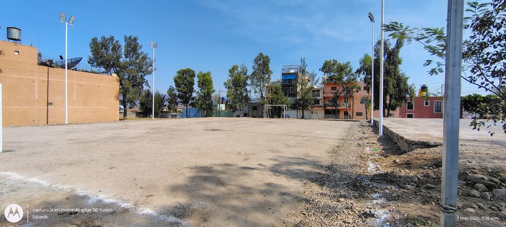 CONSTRUCCIÓN DE CANCHA FÚTBOL 5 EN LA CAPILLA EN CALVILLO