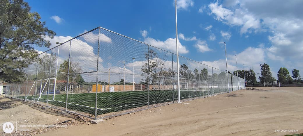 CONSTRUCCIÓN DE CANCHA FÚTBOL 5 EN UNIDAD DEPORTIVA SOR JUANA INÉS DE LA CRUZ 1 EN EL LLANO