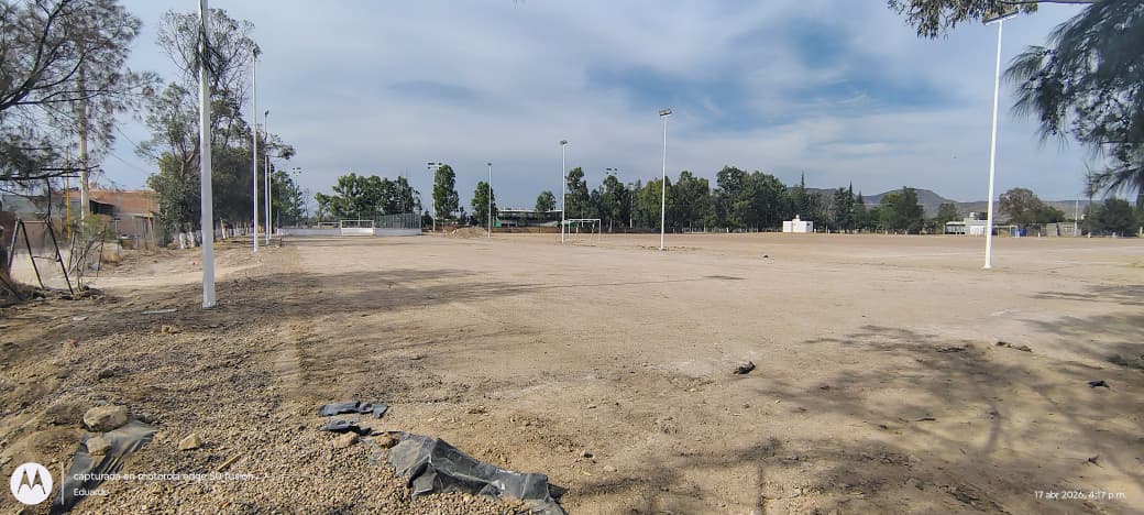 CONSTRUCCIÓN DE CANCHA FÚTBOL 5 EN UNIDAD DEPORTIVA SOR JUANA INÉS DE LA CRUZ 2 EN EL LLANO