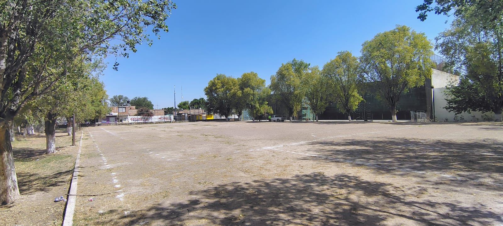 CONSTRUCCIÓN DE CANCHA FÚTBOL 7 EN UNIDAD DEPORTIVA MIGUEL HIDALGO 1 EN RINCÓN DE ROMOS