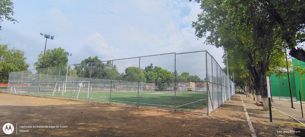 CONSTRUCCIÓN DE CANCHA FÚTBOL 7 EN UNIDAD DEPORTIVA MIGUEL HIDALGO 1 EN RINCÓN DE ROMOS