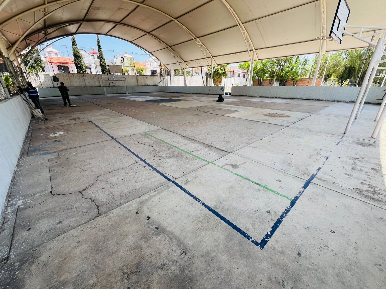 REHABILITACIÓN DE MULTICANCHA FRACCIONAMIENTO SAN MARCOS 1 EN AGUASCALIENTES