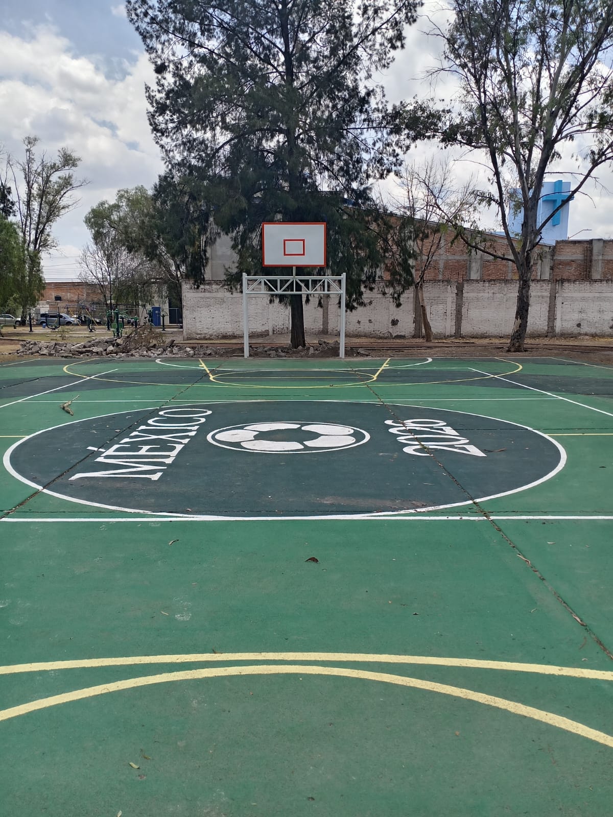 REHABILITACIÓN DE MULTICANCHA EN EL FRACCIONAMIENTO SAN MARCOS 2 EN AGUASCALIENTES