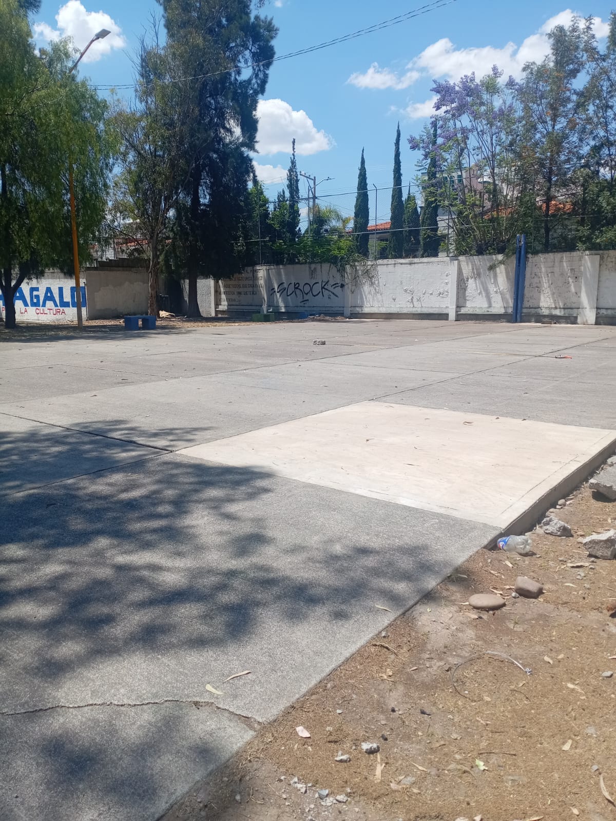 REHABILITACIÓN DE MULTICANCHA EN EL FRACCIONAMIENTO SAN MARCOS 2 EN AGUASCALIENTES
