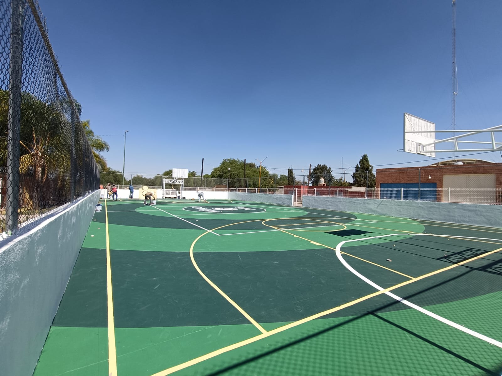 REHABILITACIÓN DE MULTICANCHA EN EL DEPORTIVO LA PUNTA EN COSÍO
