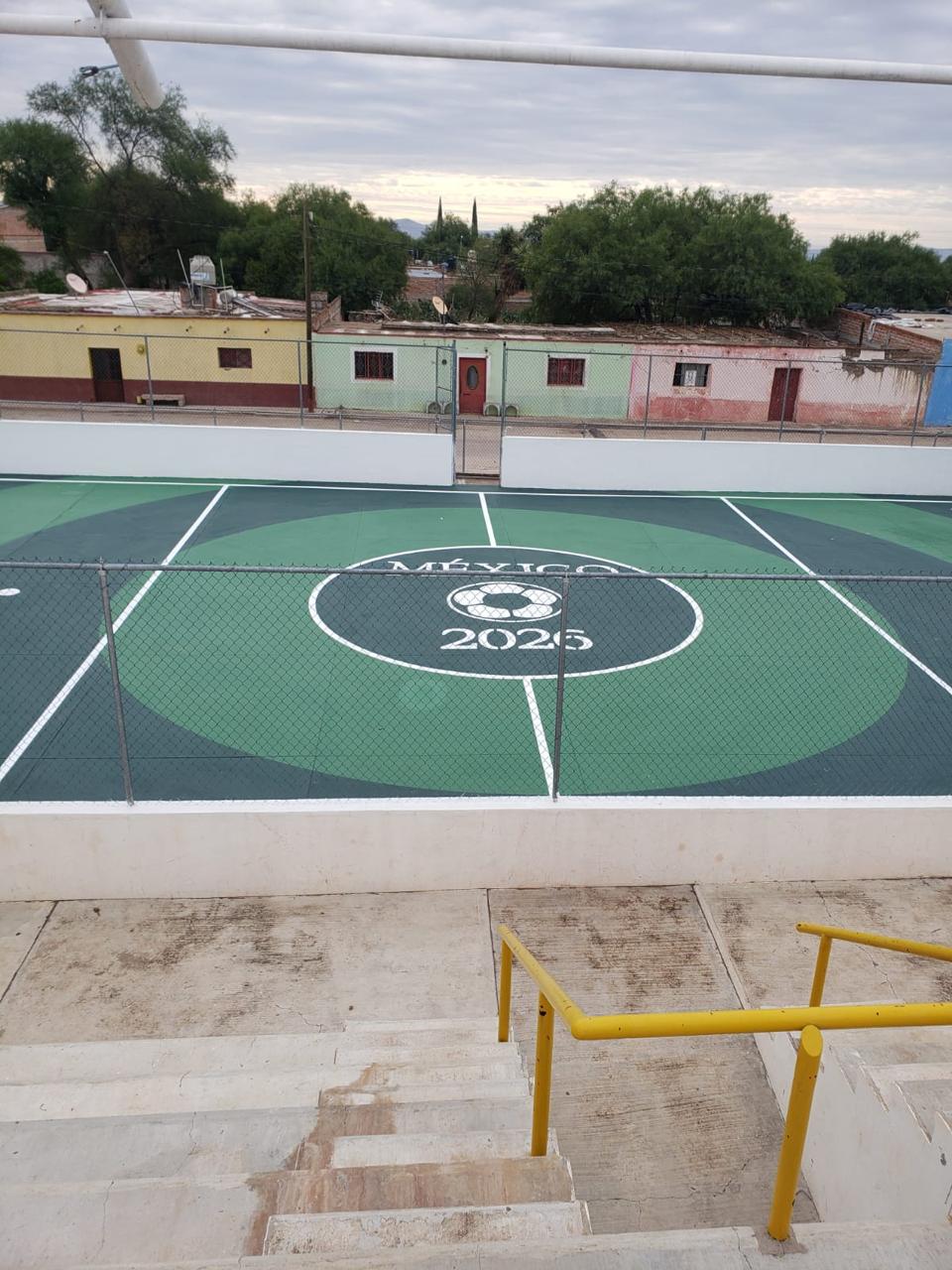 REHABILITACIÓN DE MULTICANCHA POLIDEPORTIVO ZACATEQUILLAS EN COSÍO