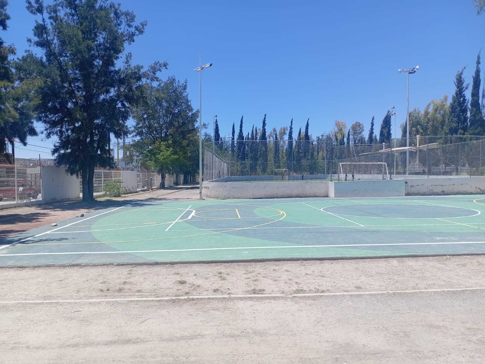 REHABILITACIÓN DE MULTICANCHA EN LA UNIDAD DEPORTIVA COLOSIO 1 EN JESÚS MARÍA