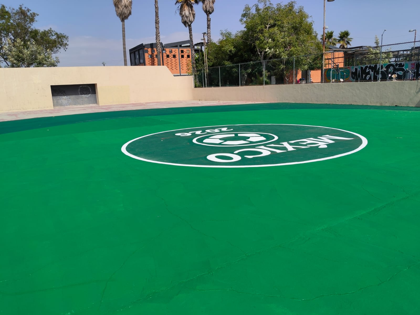 REHABILITACIÓN DE CANCHA FÚTBOL 7 EN CENTRO CULTURAL DEPORTIVO EL MIRADOR EN TIJUANA