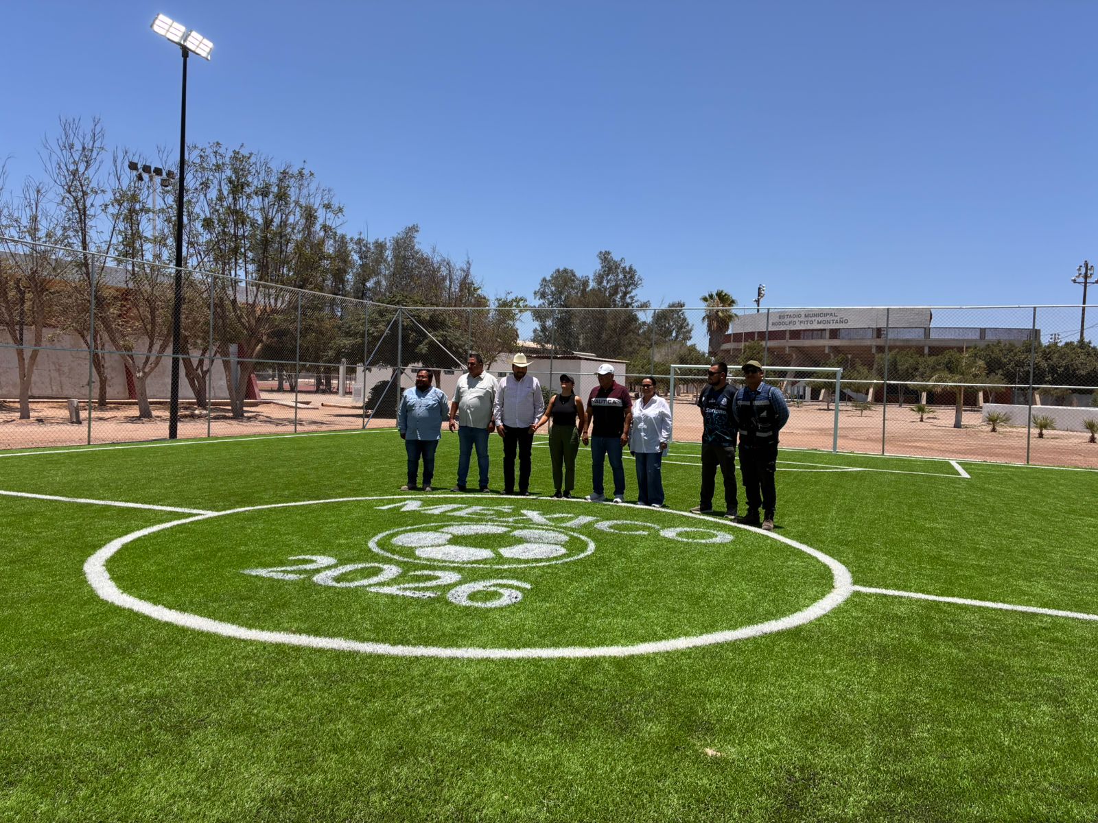 CONSTRUCCIÓN DE CANCHA FÚTBOL 5 EN UNIDAD DEPORTIVA CIUDAD CONSTITUCIÓN EN COMONDÚ