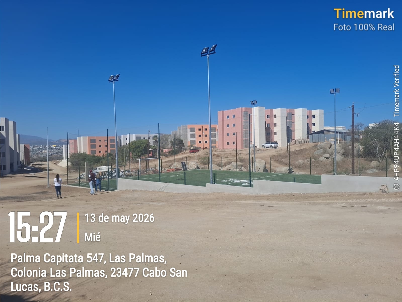 CONSTRUCCIÓN DE CANCHA FÚTBOL 5 EN SIERRA VISTA EN LOS CABOS