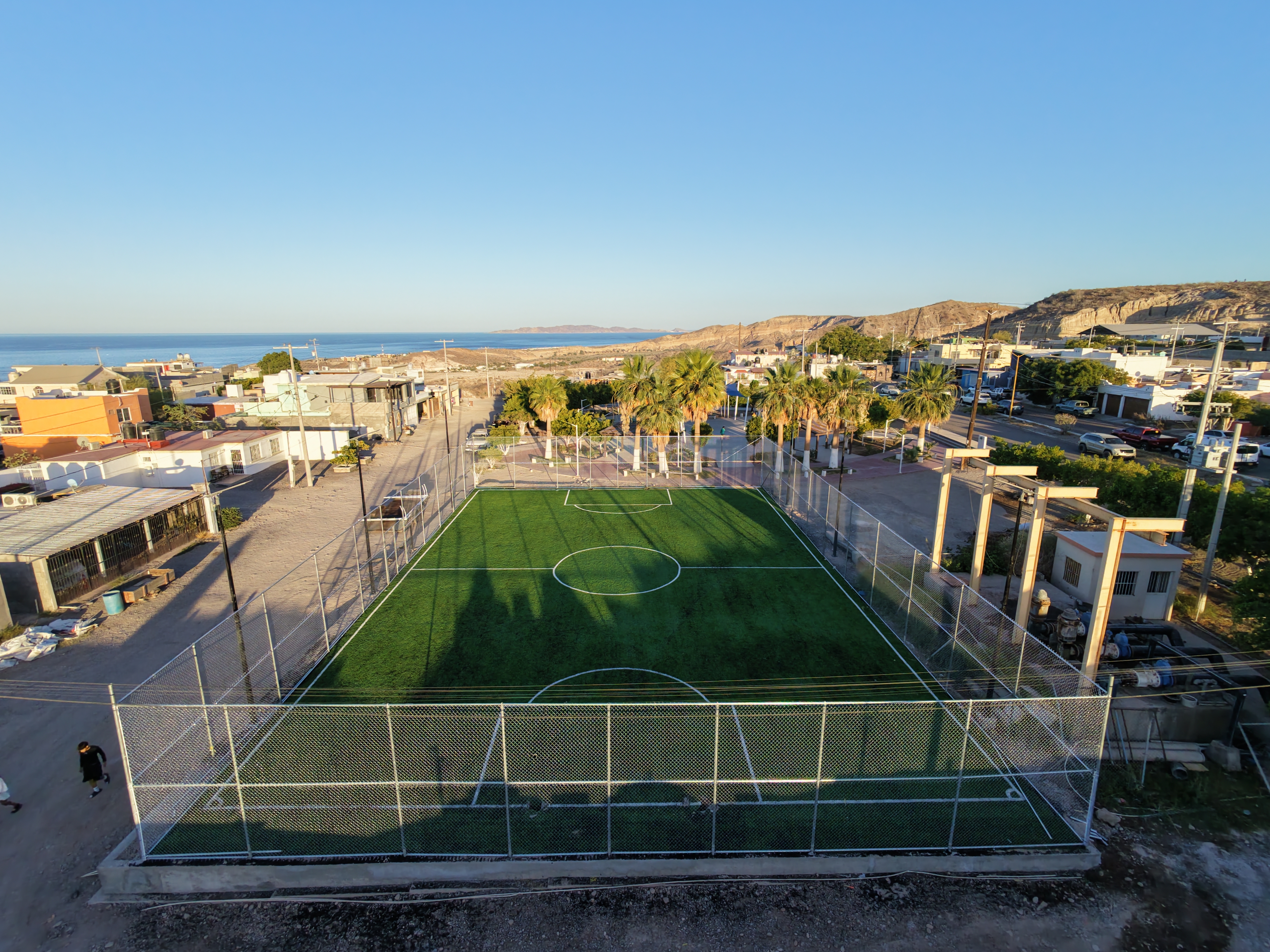 CONSTRUCCIÓN DE CANCHA FÚTBOL 5 EN PARQUE NUEVA SANTA ROSALÍA EN MULEGÉ