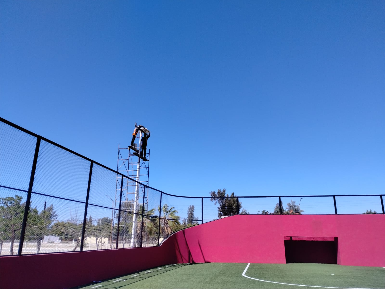 REHABILITACIÓN DE FÚTBOL 7 EN CIUDAD INSURGENTES EN COMONDÚ