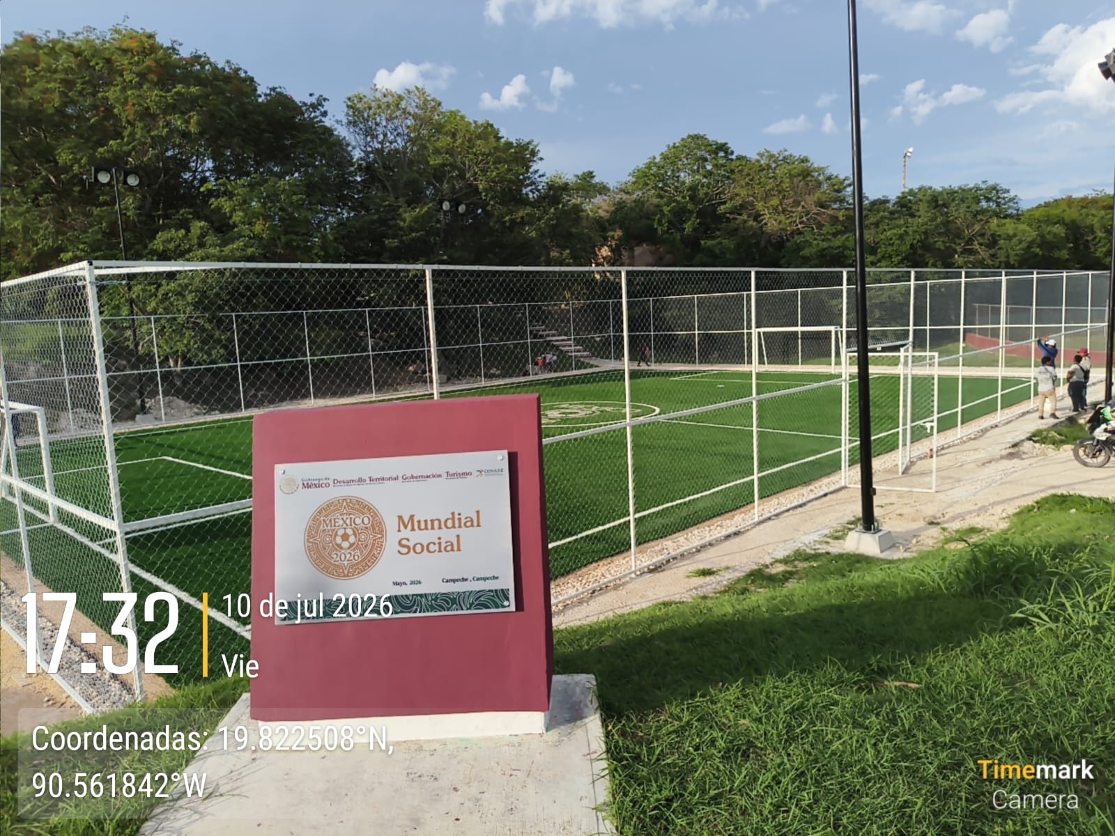CONSTRUCCIÓN DE CANCHA DE FÚTBOL 5 EN LA CANCHA DEPORTIVA CEDAR EN CAMPECHE