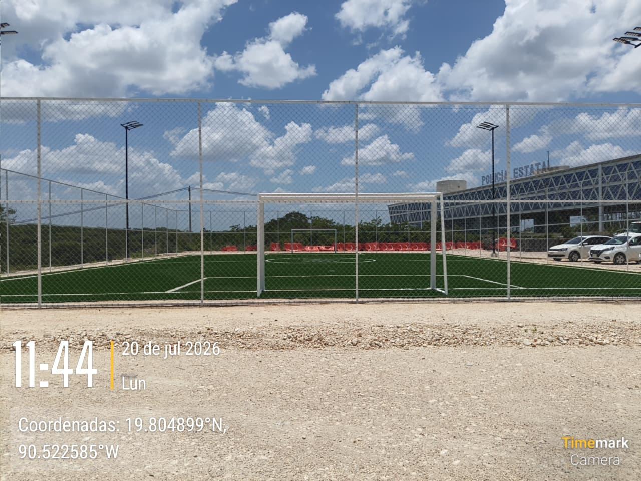 CONSTRUCCIÓN DE CANCHA DE FÚTBOL 5 EN LA CANCHA DEPORTIVA JKANANOOB GUARDIANES EN CAMPECHE