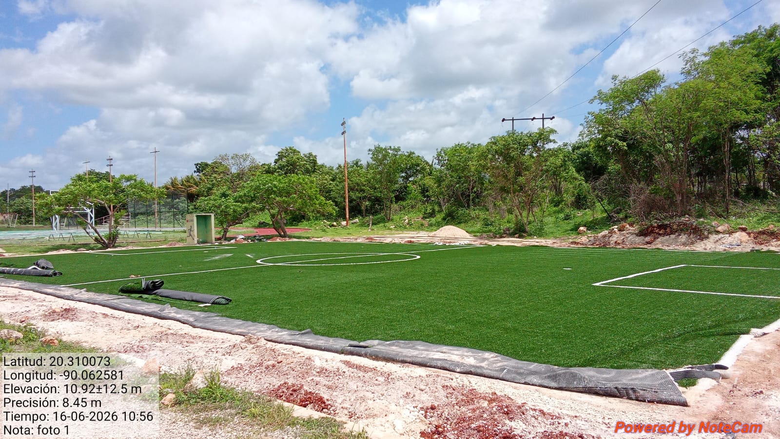 CONSTRUCCIÓN DE CANCHA DE FÚTBOL 5 EN LA CANCHA DEPORTIVA LUIS ANTONIO CHAN PUC EN DZITBALCHÉ