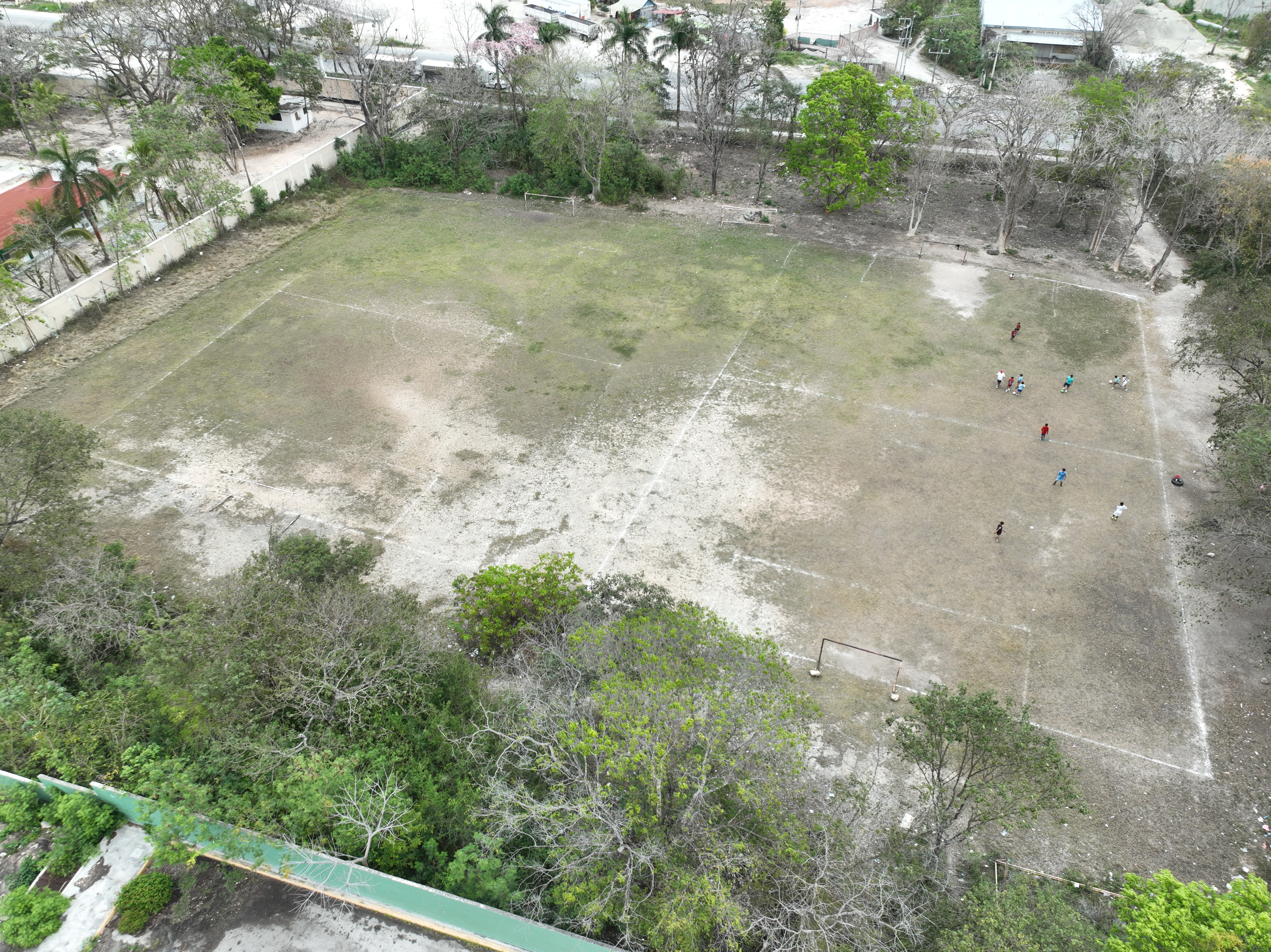CONSTRUCCIÓN DE CANCHA DE FÚTBOL 5  EN LA CANCHA DEPORTIVA DEL JAGUAR EN ESCÁRCEGA
