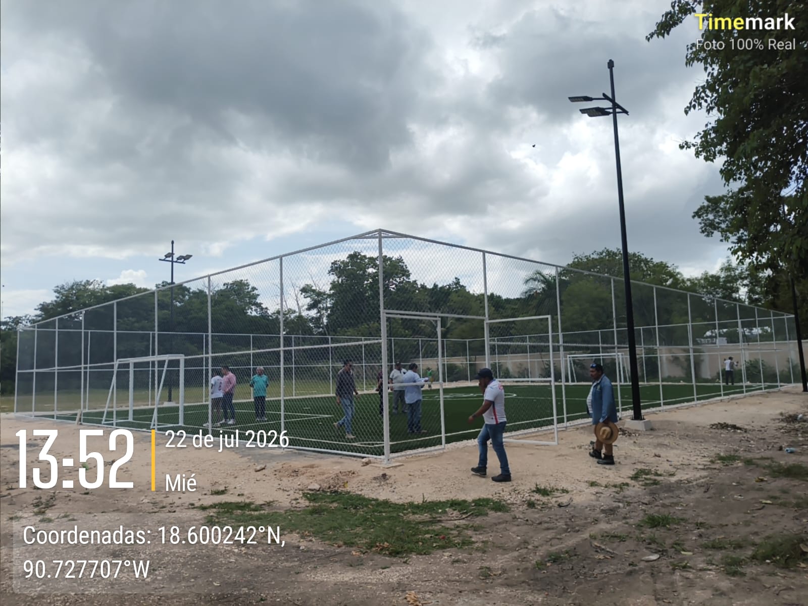 CONSTRUCCIÓN DE CANCHA DE FÚTBOL 5  EN LA CANCHA DEPORTIVA DEL JAGUAR EN ESCÁRCEGA