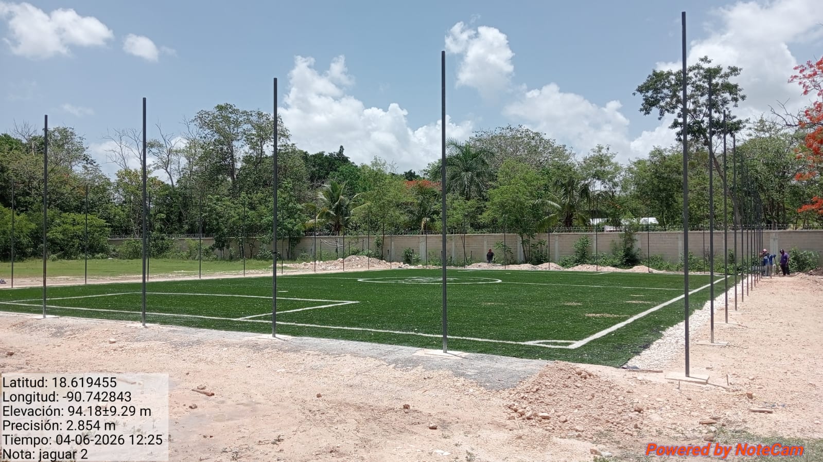 CONSTRUCCIÓN DE CANCHA DE FÚTBOL 5  EN LA CANCHA DEPORTIVA DEL JAGUAR EN ESCÁRCEGA