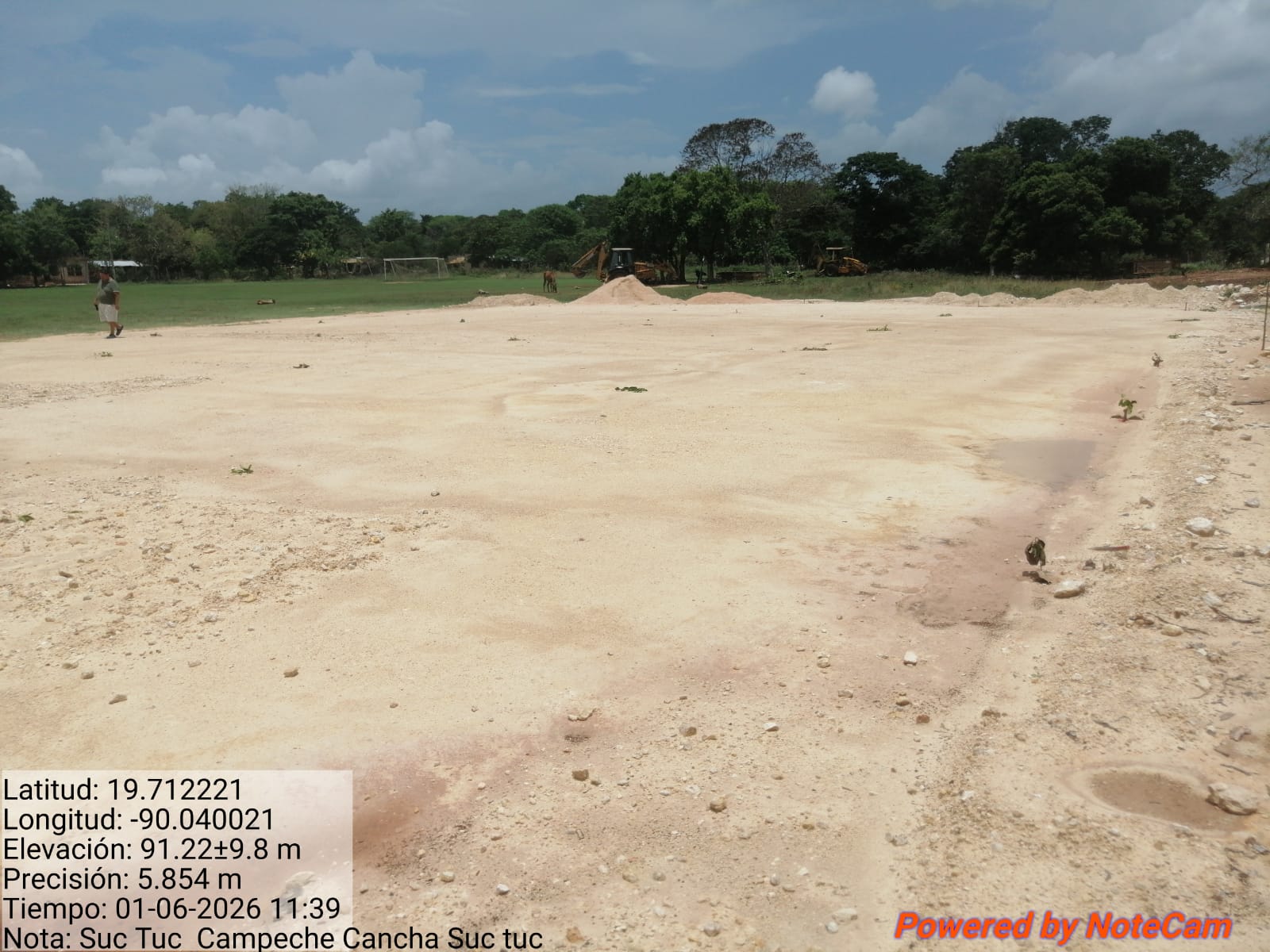 CONSTRUCCIÓN DE CANCHA DE FÚTBOL 5 EN LA CANCHA DEPORTIVA SUC TUC EN HOPELCHÉN