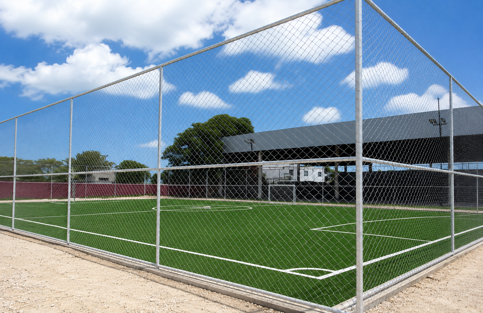 CONSTRUCCIÓN DE CANCHA DE FÚTBOL 5  EN LA CANCHA DE FÚTBOL RAMÓN FELIX FLORES EN SEYBAPLAYA