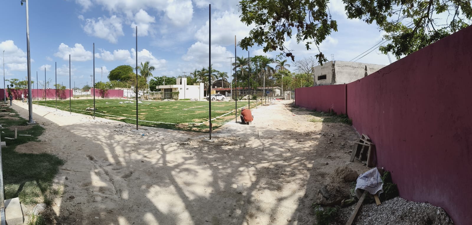 CONSTRUCCIÓN DE CANCHA DE FÚTBOL 5  EN LA CANCHA DE FÚTBOL RAMÓN FELIX FLORES EN SEYBAPLAYA