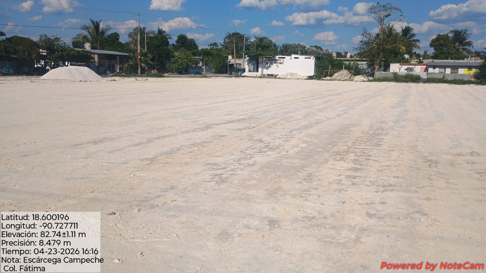 CONSTRUCCIÓN DE CANCHA DE FÚTBOL 7 EN LA CANCHA DE FÚTBOL INFANTIL COLONIA FÁTIMA EN ESCÁRCEGA