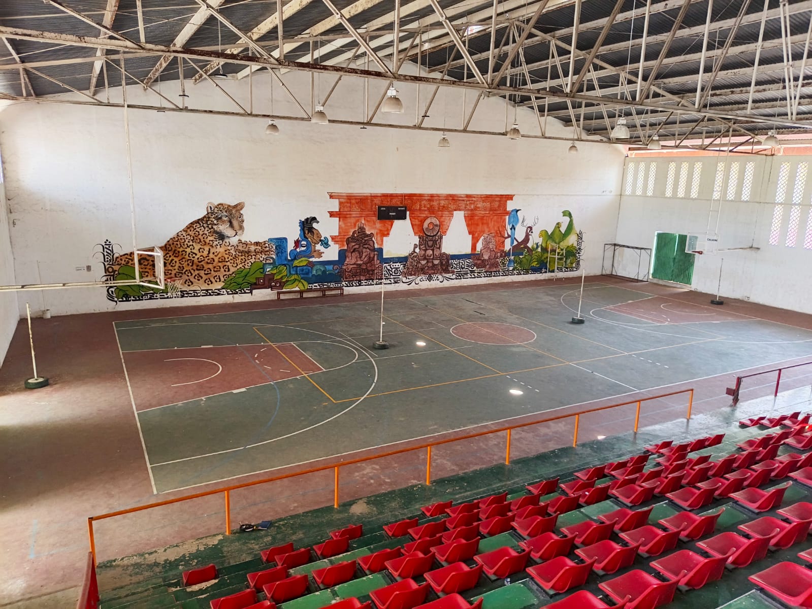REHABILITACIÓN DE MULTICANCHA EN EL AUDITORIO MUNCIPAL EN CALKINI