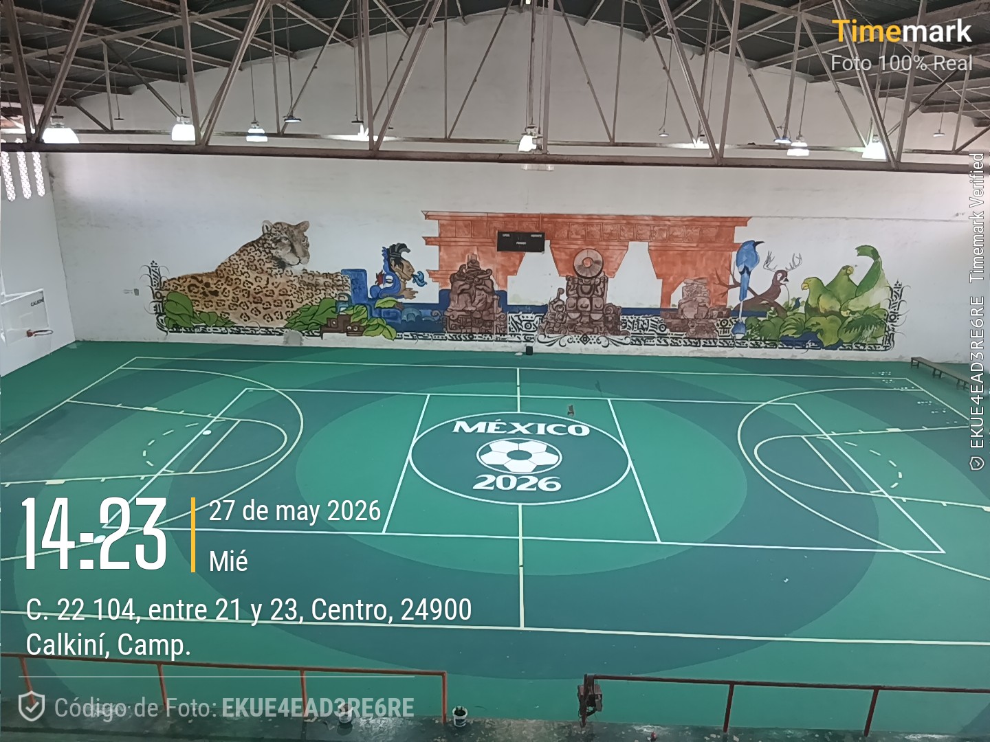 REHABILITACIÓN DE MULTICANCHA EN EL AUDITORIO MUNCIPAL EN CALKINI