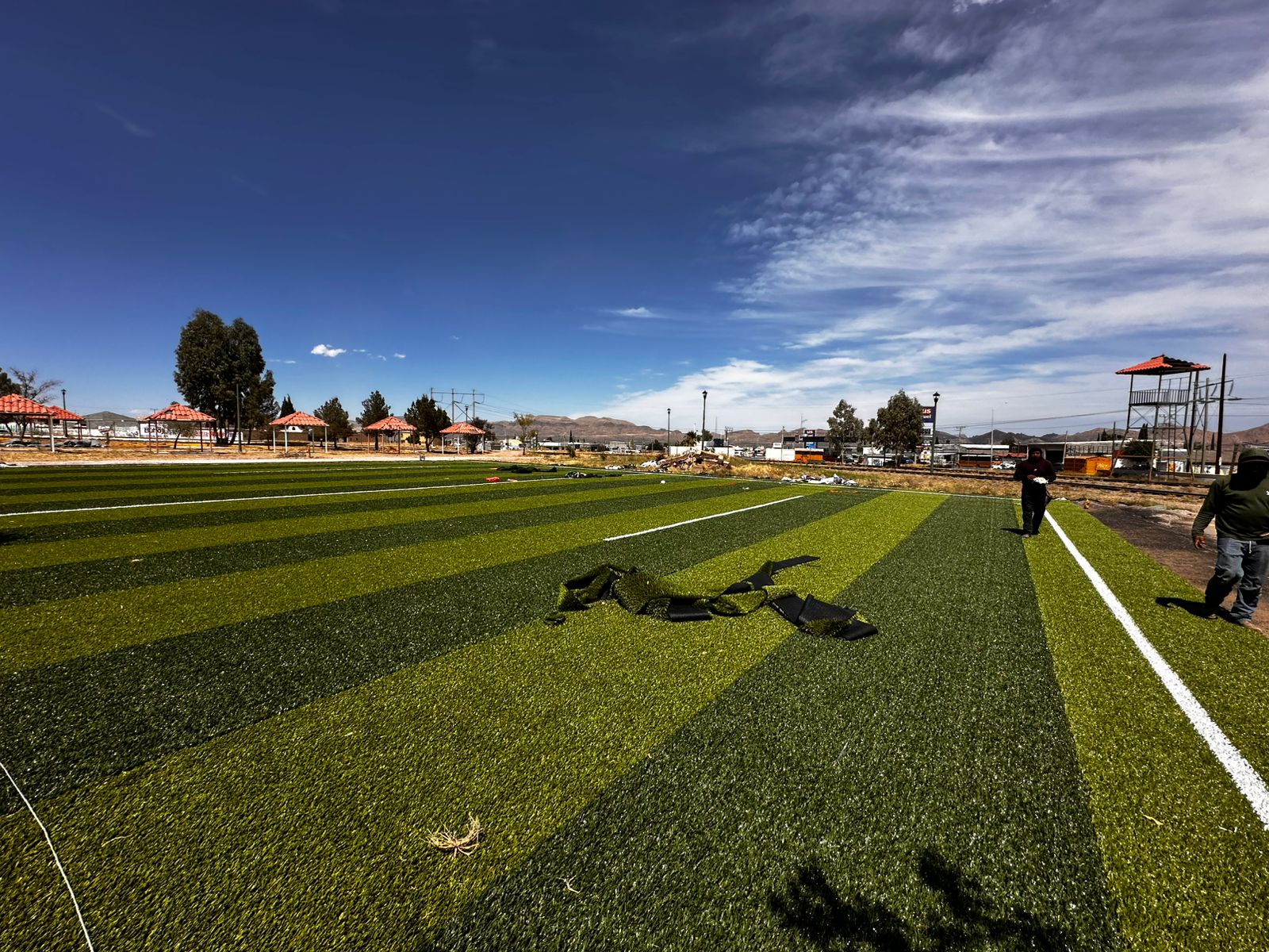 CONSTRUCCIÓN DE CANCHA DE FÚTBOL 5 EN DEPORTIVA JOSÉ PISTOLAS MENESES 5X5 1 EN CHIHUAHUA