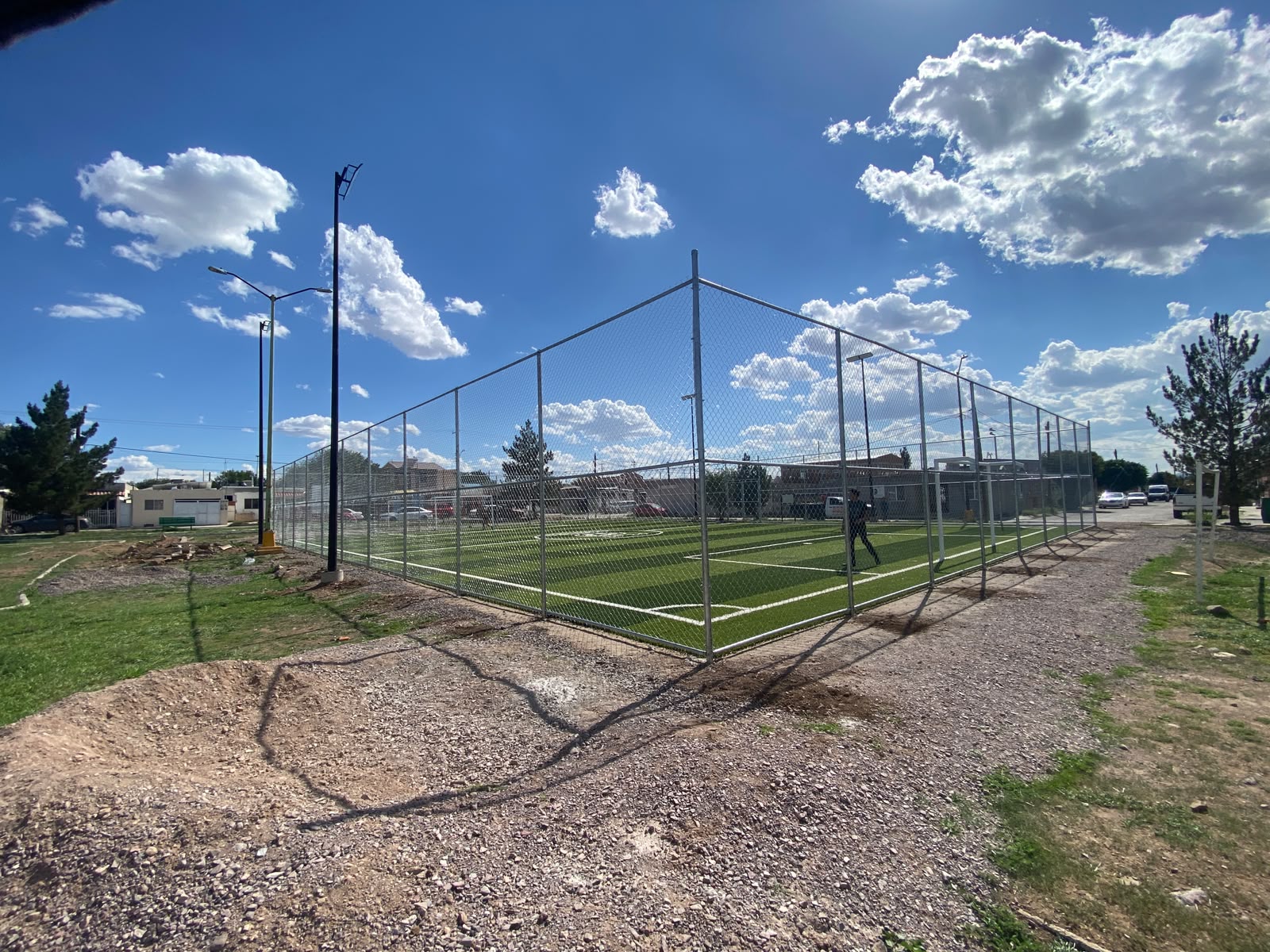 CONSTRUCCIÓN DE CANCHA DE FÚTBOL 5 EN PARQUE SAN JAVIER EN CUAUHTÉMOC