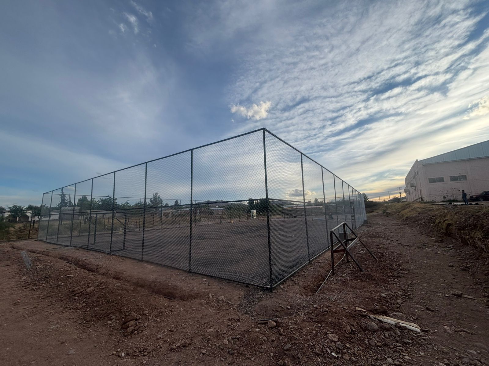CONSTRUCCIÓN DE CANCHA DE FÚTBOL 5 EN COLONIA LINDAVISTA EN CASAS GRANDES