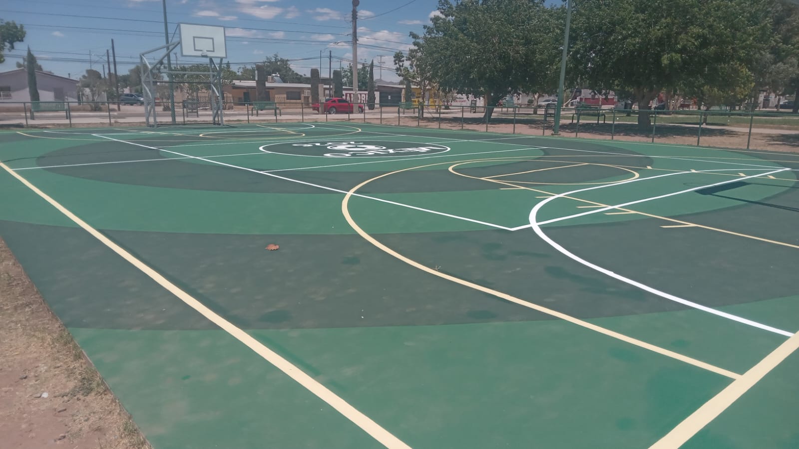 REHABILITACIÓN DE MULTICANCHA EN PLAZA HÉROES DE LA REPÚBLICA 1 EN NUEVO CASAS GRANDES