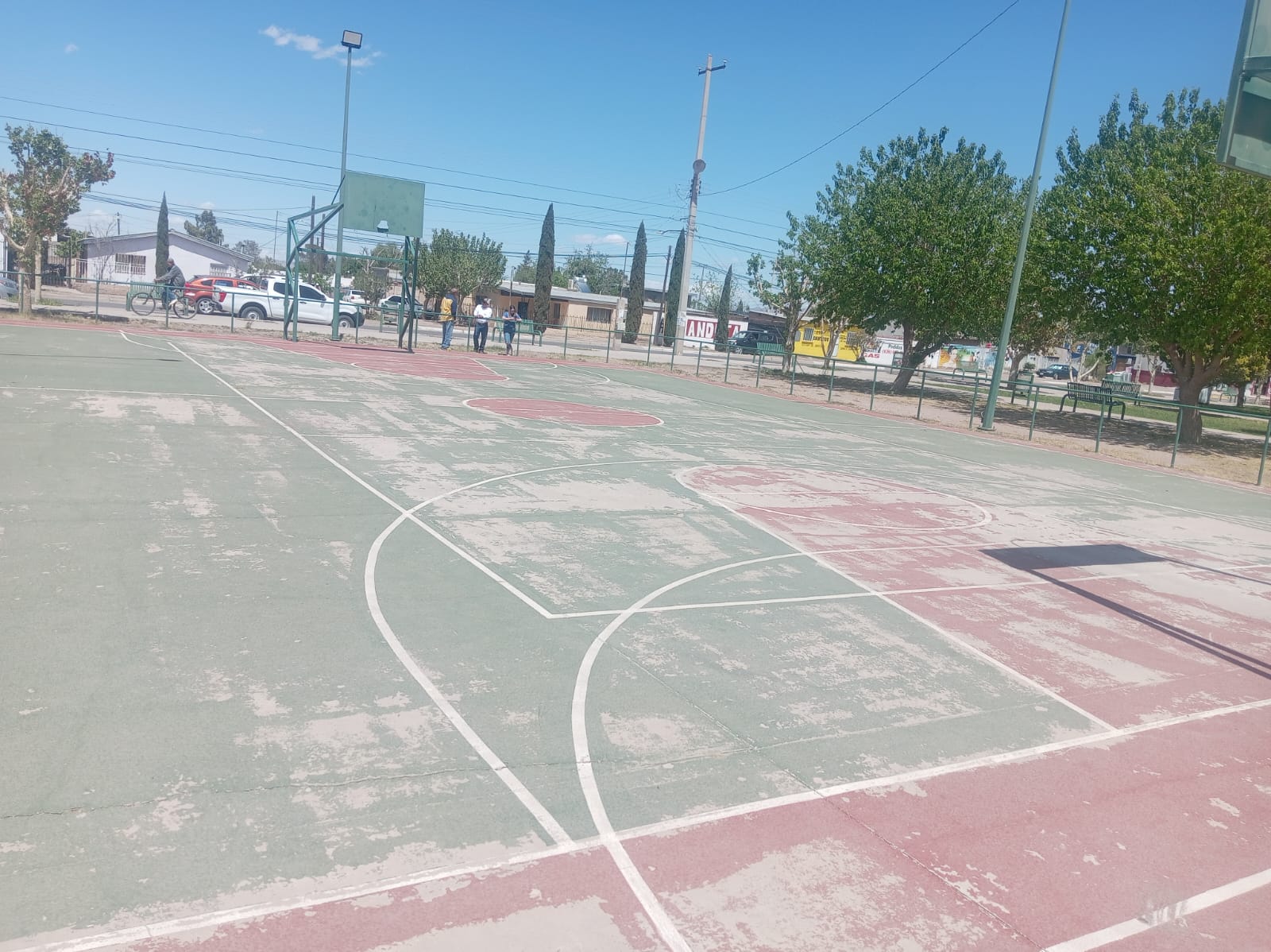 REHABILITACIÓN DE MULTICANCHA EN PLAZA HÉROES DE LA REPÚBLICA 2 EN NUEVO CASAS GRANDES