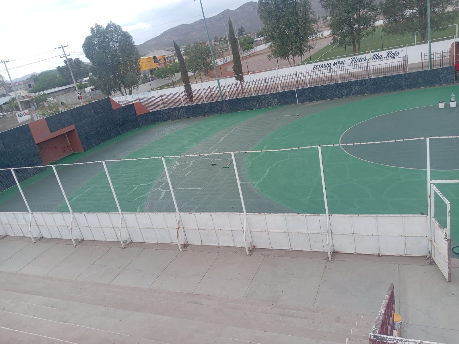 REHABILITACIÓN DE CANCHA DE FÚTBOL 5 EN PARQUE DEPORTIVA LA AMISTAD EN ALDAMA