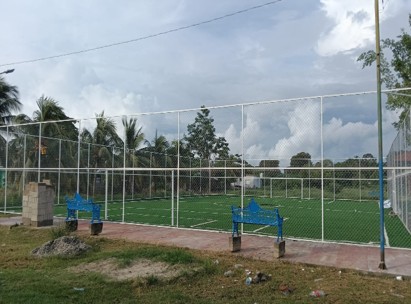 CONSTRUCCIÓN DE CANCHA DE FÚTBOL 5 EN EL PARQUE CENTRAL LA AMISTAD EN TONALÁ