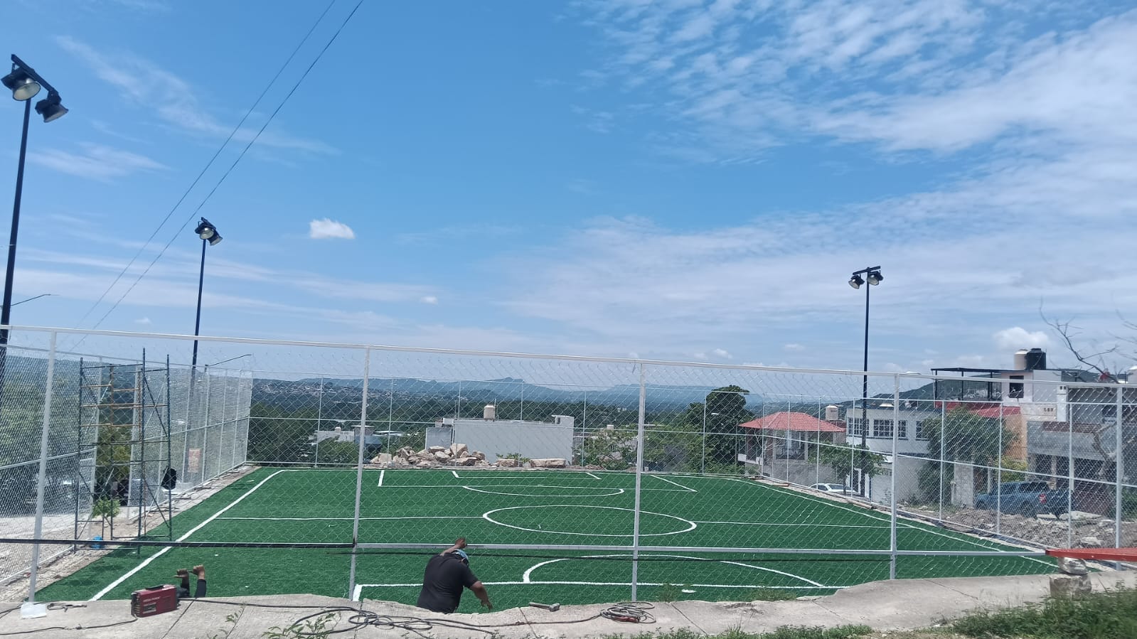 CONSTRUCCIÓN DE CANCHA DE FÚTBOL 5 EN EL CENTRO DE RECREACIÓN JARDINES DE GRIJALVA EN CHIAPA DE CORZO