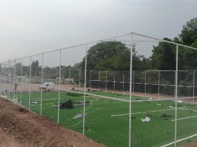 CONSTRUCCIÓN DE CANCHA DE FÚTBOL 5 EN EL CAMPO SANTA ISABEL EN ACALA