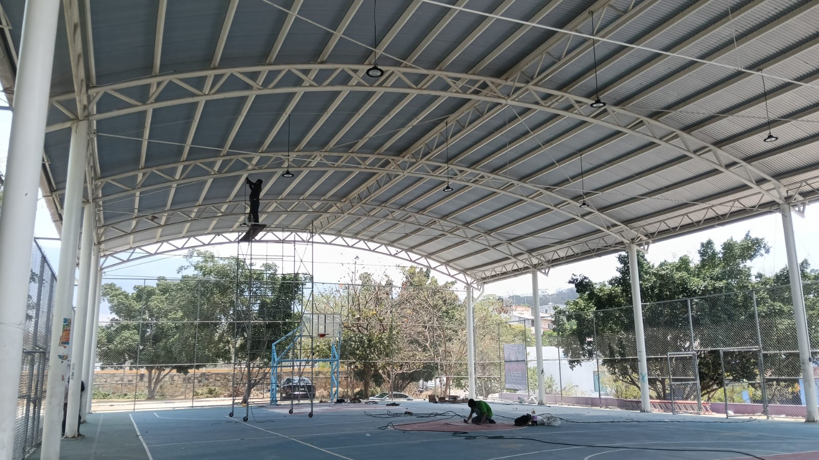REHABILITACIÓN DE MULTICANCHA EN LA COLONIA REAL DEL BOSQUE EN TUXTLA GUTIÉRREZ