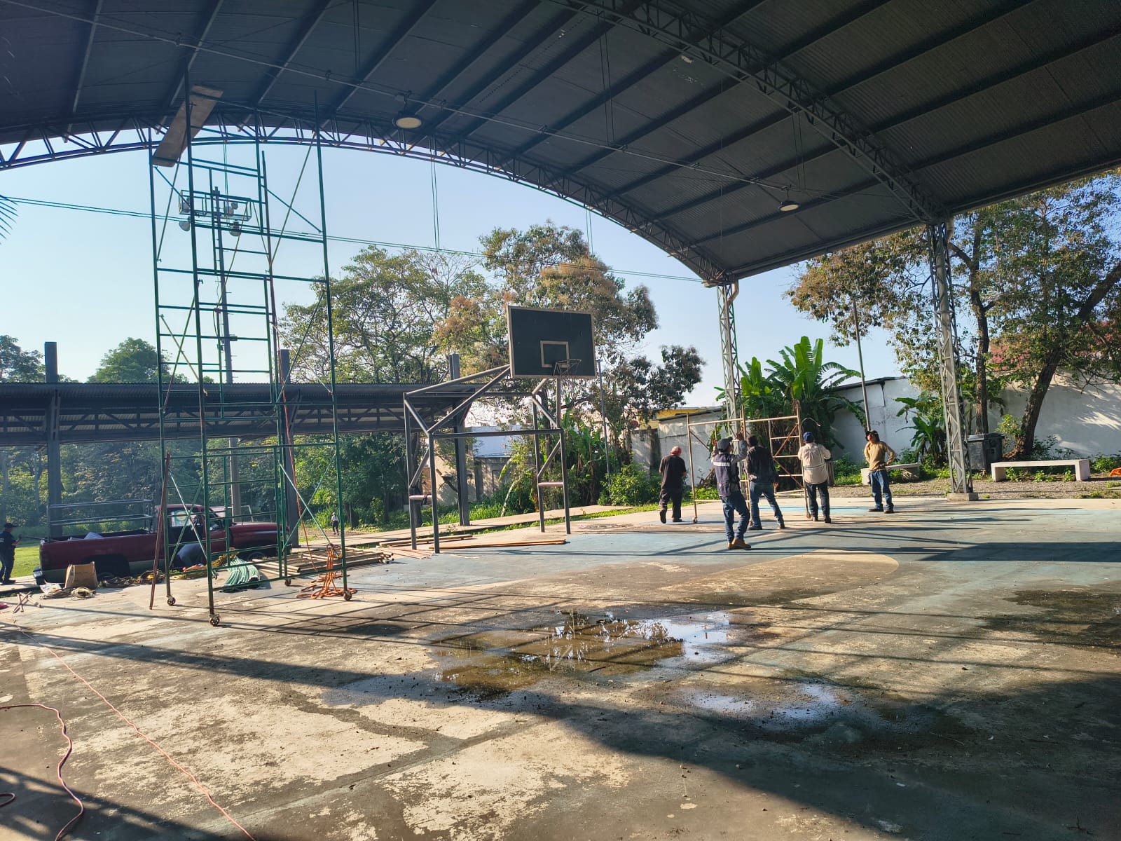 REHABILITACIÓN DE MULTICANCHA NORTE EN UNIDAD DEPORTIVA LA CEBADILLA EN TAPACHULA