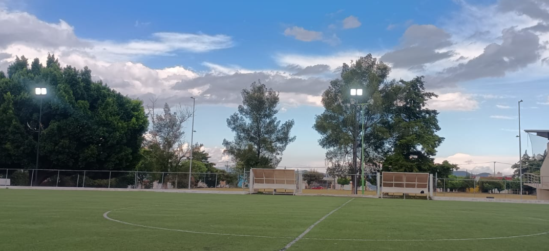 REHABILITACIÓN  DE CANCHA DE FÚTBOL 11 EN UNIDAD DEPORTIVA PROFESOR VÍCTOR MANUEL ARANDA 