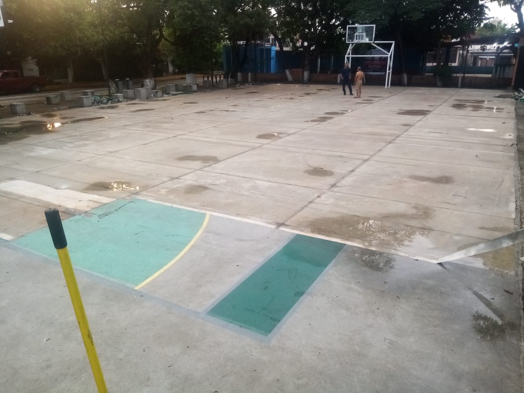 REHABILITACIÓN DE MULTICANCHA TECHADA EN COLONIA PEDREGAL DE SAN ÁNGEL 