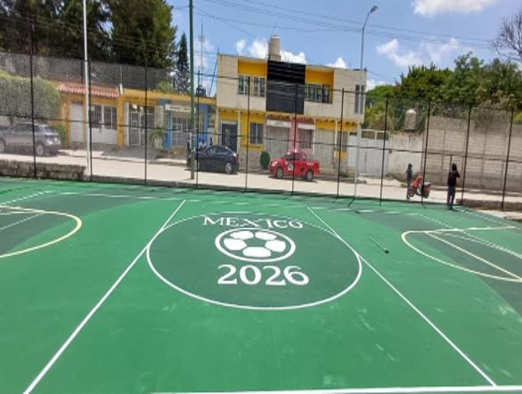 REHABILITACIÓN DE MULTICANCHA EN COLONIA YALCHIVOL EN COMITÁN DE DOMÍNGUEZ