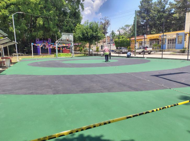 REHABILITACIÓN DE MULTICANCHA EN COLONIA YALCHIVOL EN COMITÁN DE DOMÍNGUEZ