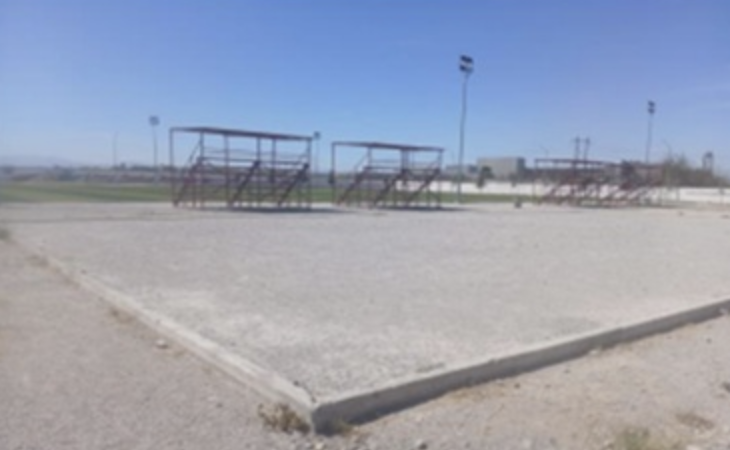 CONSTRUCCIÓN DE CANCHA FÚTBOL 5 EN UNIDAD DEPORTIVA ARMANDO GUERO PRUNEDA EN FRONTERA